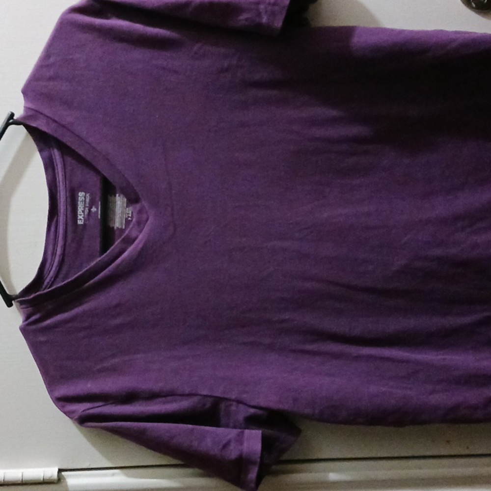 Express large V-neck t shirt.